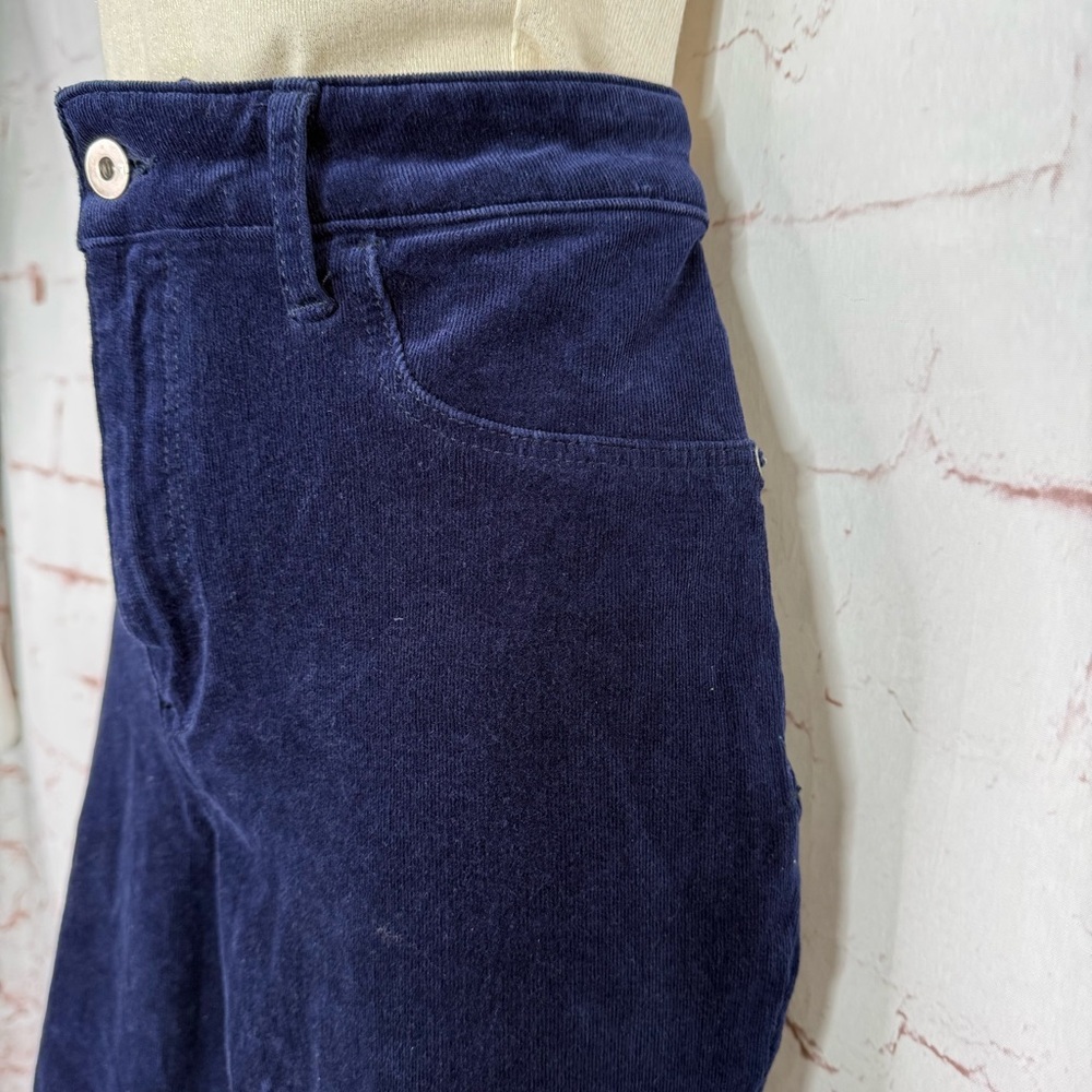 ANTHROPOLOGIE PILCRO Plus Size 32 High Rise Skinny Navy Corduroy 35โ Waist Jeans - Picture 4 of 16